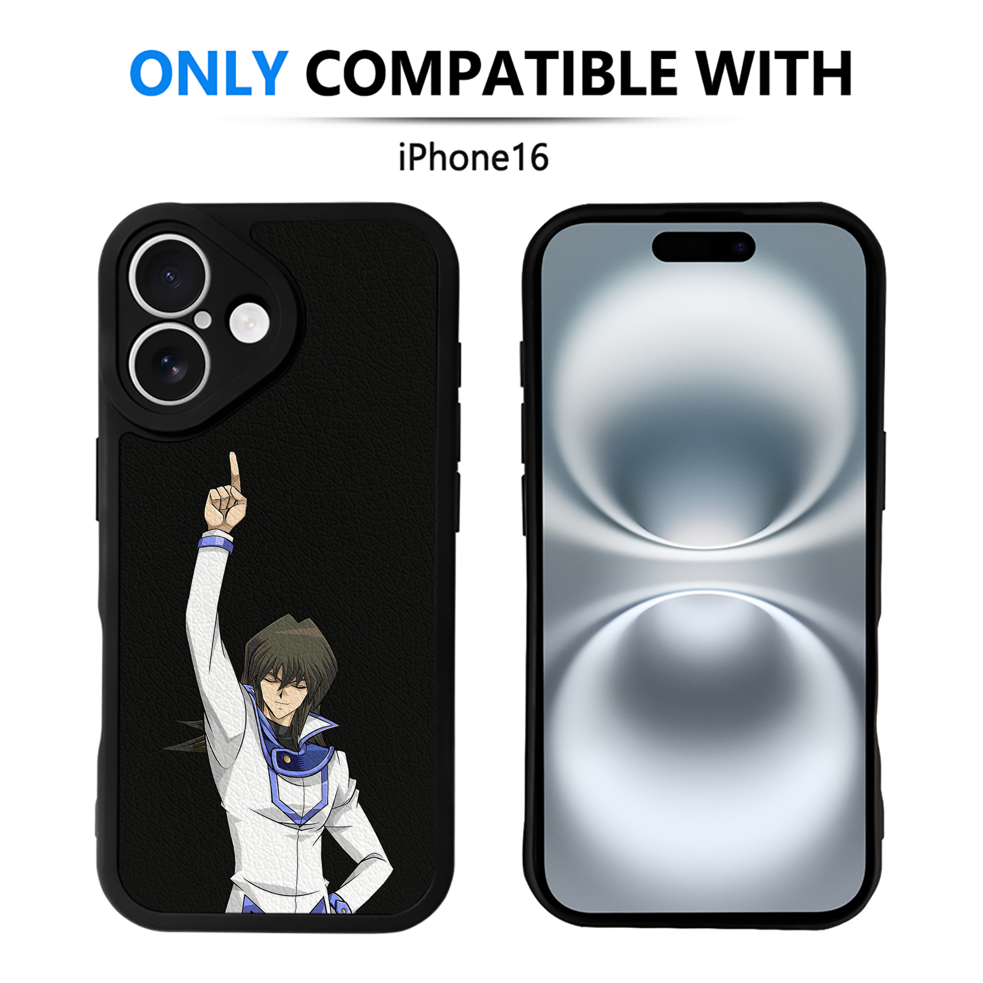 遊☆戯☆王 Yu-Gi-Oh! 【iPhone 16シリーズ対応】シリコンスマホケース（レザー調） 材質：シリコン